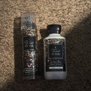 NWT Bath & Body Works A Toast To You Fragrance Mist and Lotion Set